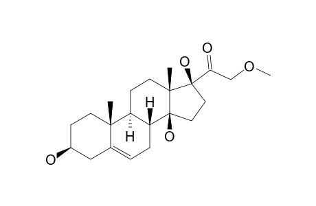 21-O-METHYL-5-PREGNENE-3-BETA,14-BETA,17-BETA,21-TETRAOL-20-ONE