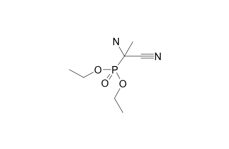 2-amino-2-diethoxyphosphoryl-propionitrile