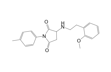 3-{[2-(2-Methoxyphenyl)ethyl]amino}-1-(4-methylphenyl)-2,5-pyrrolidinedione