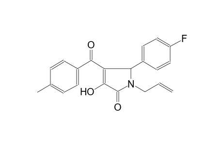 2H-pyrrol-2-one, 5-(4-fluorophenyl)-1,5-dihydro-3-hydroxy-4-(4-methylbenzoyl)-1-(2-propenyl)-