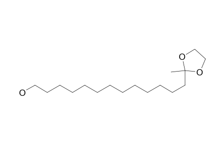 2-(13-Hydroxytridecyl)-2-methyldioxolane