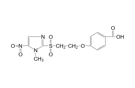 p-{2-[(1-methyl-5-nitroimidazol-2-yl)sulfonyl]ethoxy}benzoic acid