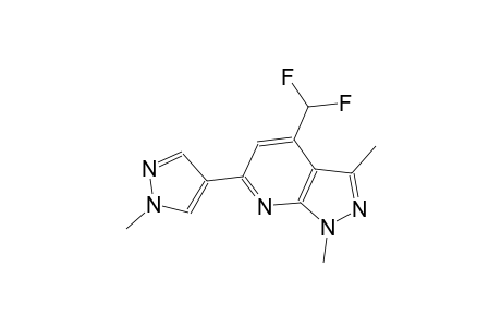 4-(difluoromethyl)-1,3-dimethyl-6-(1-methyl-1H-pyrazol-4-yl)-1H-pyrazolo[3,4-b]pyridine