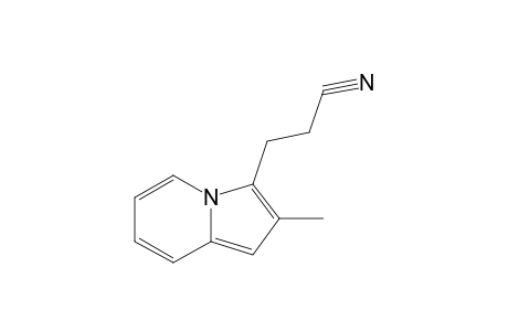 2-methyl-3-indolizinepropionitrile