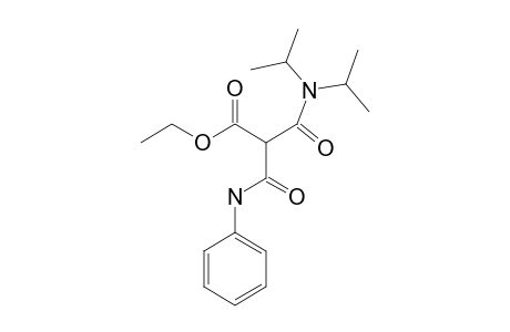 Ethyl (N,N-diisopropylcarbamoyl)(N-phenylcarbamoyl)acetate