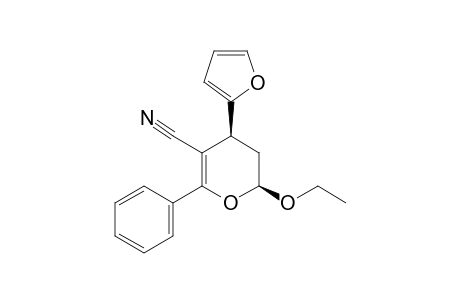 CIS-(2RS,4SR)-2-ETHOXY-4-(2-FURYL)-3,4-DIHYDRO-6-PHENYL-2H-PYRAN-5-CARBONITRILE