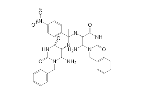 5,5'-((1-(4-nitrophenyl)ethane-1,1-diyl)bis(azanediyl))bis(6-amino-1-benzyldihydro-pyrimidine-2,4(1H,3H)-dione)