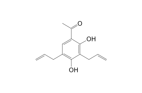 Ethanone, 1-(2,4-dihydroxy-3,5-di-2-propenylphenyl)-