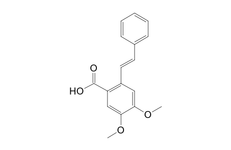 Benzoic acid, 4,5-dimethoxy-2-(2-phenylethenyl)-