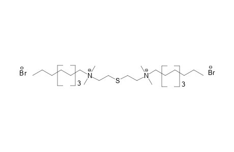 (thiodiethylene)bis[decyldimethylammonium]dibromide