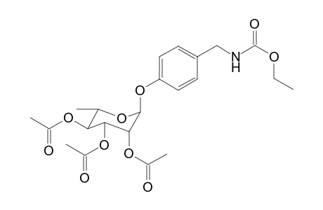 N-ETHOXYCARBONYL-4-(2',3',4'-TRI-O-ACETYL-ALPHA-L-RHAMNOPYRANOSYLOXY)-BENZYLAMINE