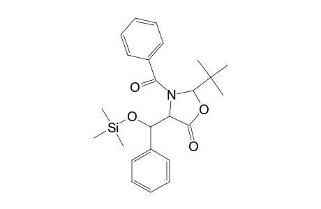 2-tert-Butyl-3-(phenylcarbonyl)-4-[phenyl(trimethylsilyloxy)methyl]-1,3-oxazolidin-5-one