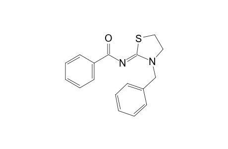 3-Phenylmethyl-2-benzoyliminothiazolidine