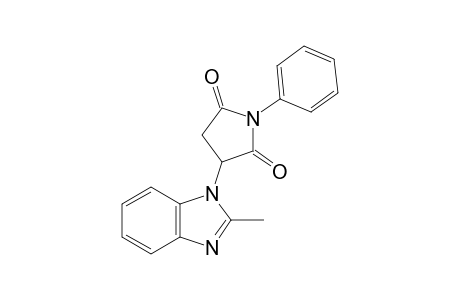 2-(2-methyl-1-benzimidazolyl)-N-phenylsuccinimide