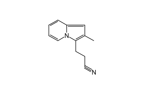 2-methyl-3-indolizinepropionitrile