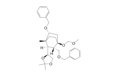 (1S,2S,3R,4R,5R,4'S)-5-Benzyloxy-2-benzyloxymethyl-1-methoxymethoxy-4-methyl-3-(2',2'-dimethyl-1',3'-dioxolan-4'-yl)bicxyclo[2.2.2]octane