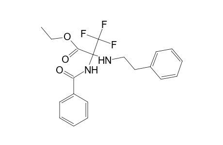 Ethyl 2-benzamido-3,3,3-trifluoro-2-(phenethylamino)propionate