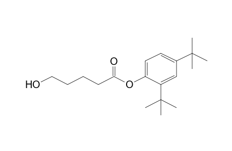 Pentanoic acid, 5-hydroxy-, 2,4-di-t-butylphenyl esters