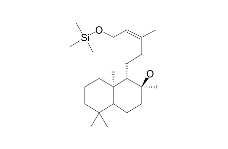 (1S,2S,8ar)-1-((Z)-5-Hydroxy-3-methylpent-3-en-1-yl)-2,5,5,8A-tetramethyldecahydronaphthalen-2-ol, tms