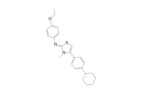 N-(4-(4-cyclohexylphenyl)-3-methyl-1,3-thiazol-2(3H)-ylidene)-N-(4-ethoxyphenyl)amine