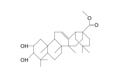 2.alpha.,3.beta.-Dihydroxy-olean-12-en-28-oic-acid,methylester