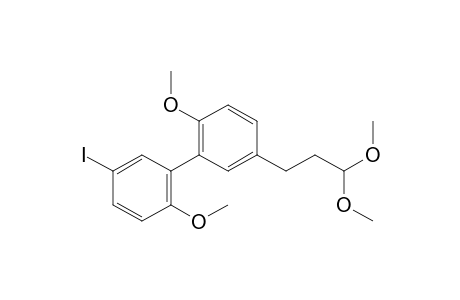 2-[5-(3,3-dimethoxypropyl)-2-methoxy-phenyl]-4-iodo-1-methoxy-benzene