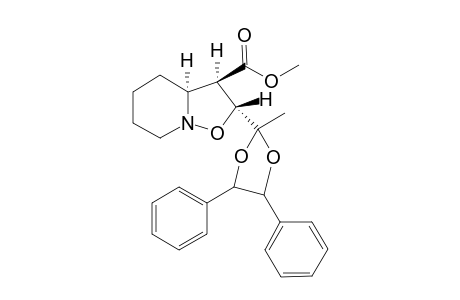 endo-Methyl (2R,3R,3aS/R)-2-[1,1-[(1R,2R)-1,2-diphenylethylenedioxy]ethyl]hexahydro-2H-isoxazolo[2,3-a]pyridine-3-carboxylate