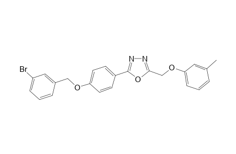 2-[4-(3-bromobenzyl)oxyphenyl]-5-[(3-methylphenoxy)methyl]-1,3,4-oxadiazole