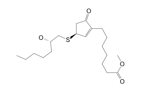 1-Cyclopentene-1-heptanoic acid, 3-[(2-hydroxyheptyl)thio]-5-oxo-, methyl ester, [S-(R*,R*)]-