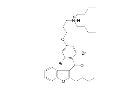 dibutyl-[3-[3,5-dibromo-4-(2-butyl1-benzofuran-3-carbonyl)phenoxy]propyl]azanium