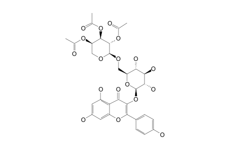 KAEMPFEROL-3-[2''',3''',4'''-TRIACETYL-ALPHA-L-ARABINOPYRANOSYL-(1->6)-BETA-D-GLUCOPYRANOSIDE]