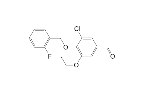 Benzaldehyde, 3-chloro-4-(2-fluorobenzyloxy)-5-ethoxy-
