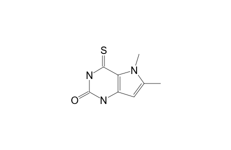 1,3,4,5-TETRAHYDRO-5,6-DIMETHYL-4-THIOXO-2H-PYRROLO-[3,2-D]-PYRIMIDIN-2-ON