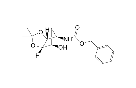(+/-)-1beta-(Benzyloxycarbonylamino)-2alpha,3alpha-O-isopropylidene-2alpha,3alpha,4beta-cyclopentanetriol