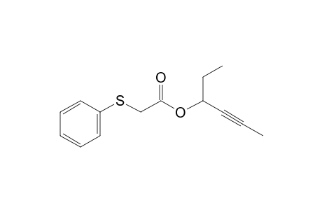 (Phenylthio)acetic acid, hex-4-yn-3-yl ester