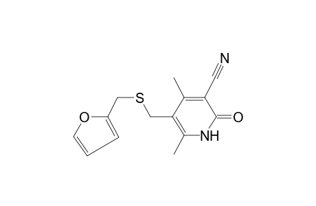 1,2-Dihydropyridine-3-carbonitrile, 5-(furan-2-ylmethylsulfanylmethyl)-4,6-dimethyl-2-oxo-