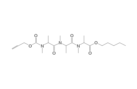 Alanylalanylalanine, N,N',N''-trimethyl-N''-allyloxycarbonyl-, pentyl ester