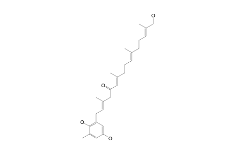 2-[(2'E,6'E,10'E,14'Z)-5'-Oxo-15'-hydroxymethyl-3',7',11'-trimethylhexadeca-2',6',10',14'-tetraenyl]-6-methylhydroquinone
