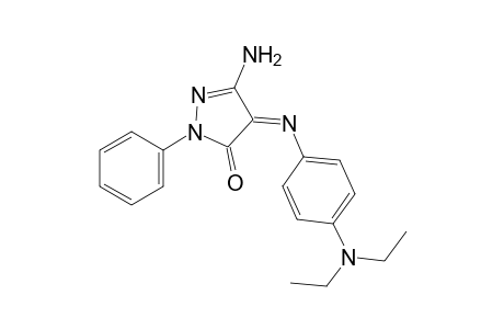 3-amino-4-[p-(diethylamino)phenylimino]-1-phenyl-2-pyrazolin-5-one