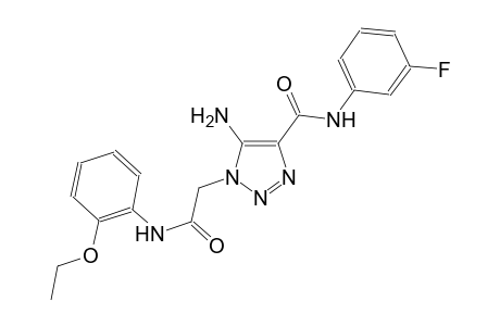 5-amino-1-[2-(2-ethoxyanilino)-2-oxoethyl]-N-(3-fluorophenyl)-1H-1,2,3-triazole-4-carboxamide