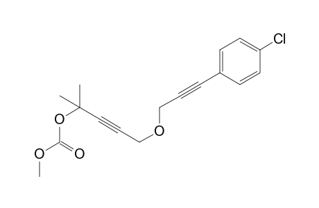 5-((3-(4-chlorophenyl)prop-2-ynyl)oxy)-2-methylpent-3-yn-2-yl methyl carbonate