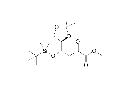 Methyl 3-deoxy-4-o-(tert-butyldimethylsilyl)-5,6-o-isopropylidene-D-erythro-hex-2-ulosonate