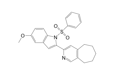 2-(6,7,8,9-Tetrahydro-5H-cyclohepta[c]pyridin-3-yl)-5-methoxy-1-phenylsulfonyl-1H-indole