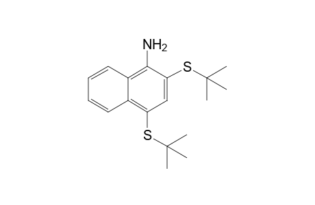 1-Amino-2,4-di(1,1-dimethylethylthio)naphthalene