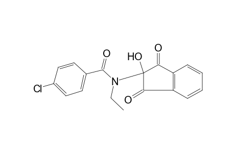p-chloro-N-(1,3-dioxo-2-hydroxy-2-indanyl)-N-ethylbenzamide