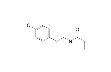 N-[2-(4-Hydroxyphenyl)ethyl]propanamide