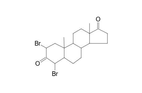 2,4-Dibromoetiochola-3,17-dione