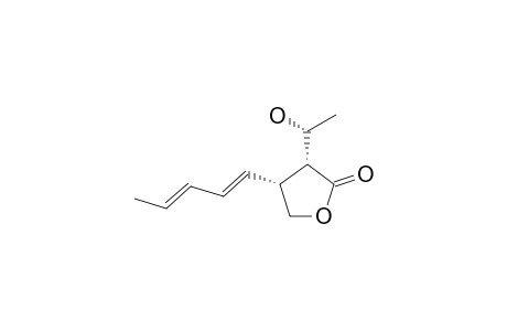 KOBIFURANONE-A;4,5-DIHYDRO-3-(1-HYDROXYETHYL)-4-((1E,3E)-PENTADIENYL)-2(3H)-FURANONE