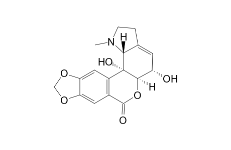 PANCRATININE_A;(1-R,2-S,4A-R,10B-R)-10B-HYDROXYHIPPEASTRINE