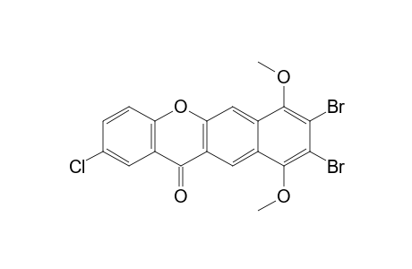 3,4-DIBrOMO-10-CHLORO-2,5-DIMETHOXYBENZO-[B]-XANTHONE